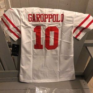 Women’s 49’ers Jersey 10 Garopollo Large